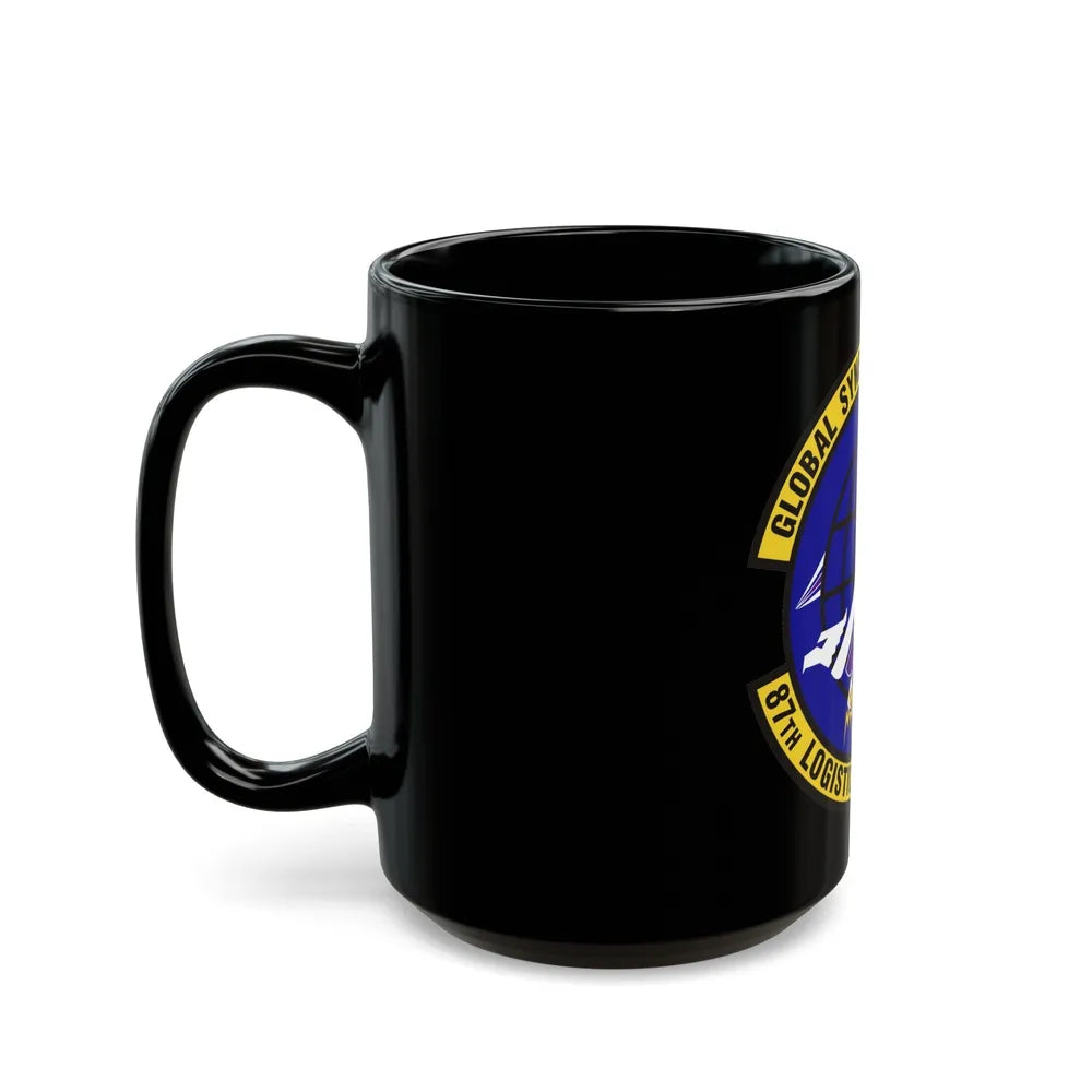 87 Logistics Readiness Squadron AMC (U.S. Air Force) Black Coffee Mug-Go Mug Yourself