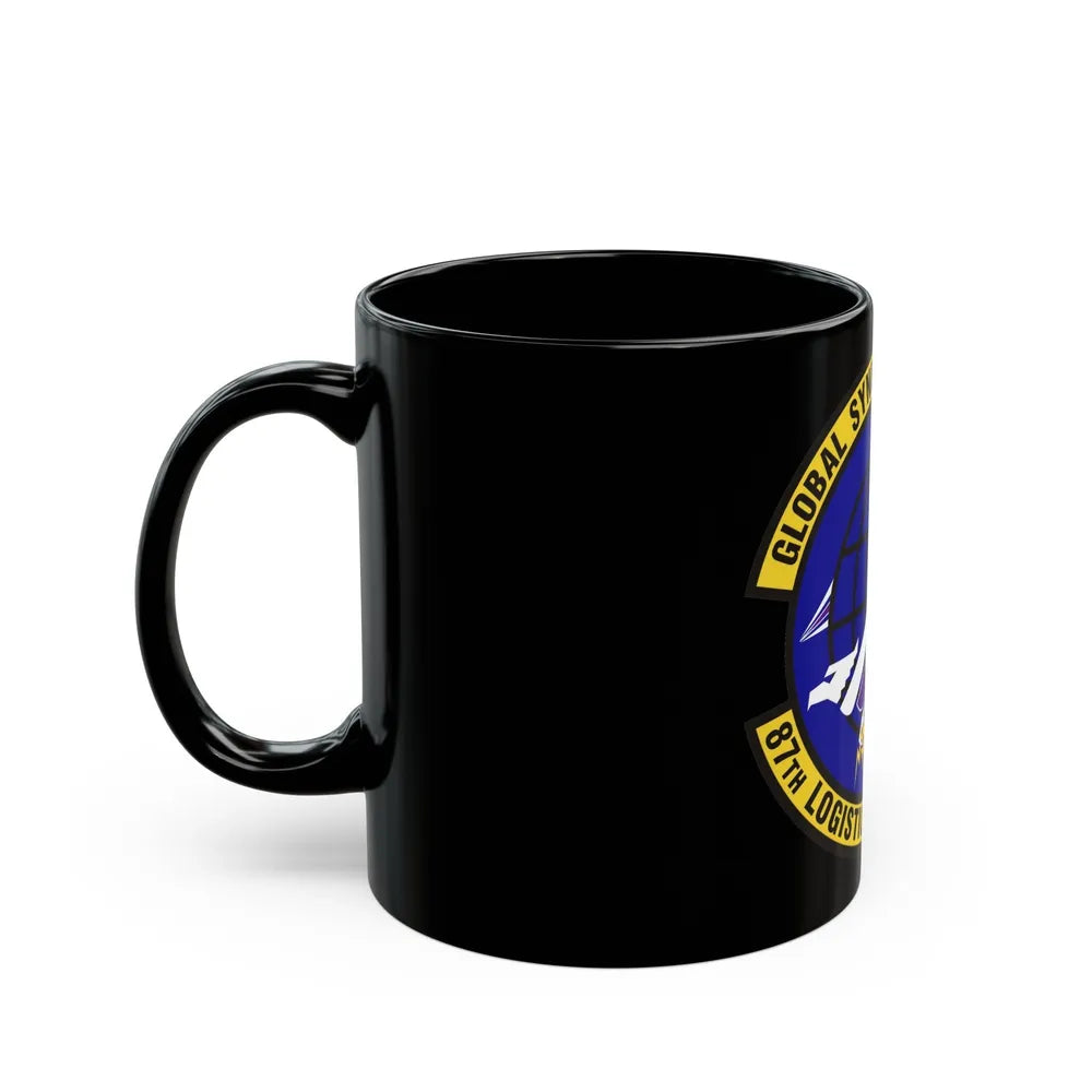 87 Logistics Readiness Squadron AMC (U.S. Air Force) Black Coffee Mug-Go Mug Yourself