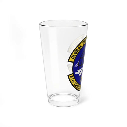 87 Logistics Readiness Squadron AMC (U.S. Air Force) Pint Glass 16oz-Go Mug Yourself