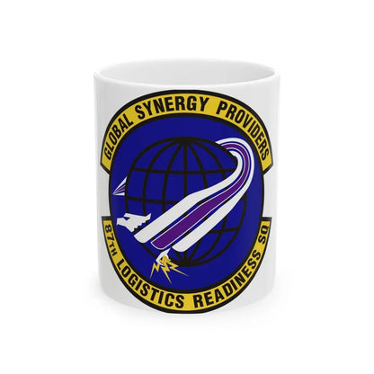 87 Logistics Readiness Squadron AMC (U.S. Air Force) White Coffee Mug-11oz-Go Mug Yourself