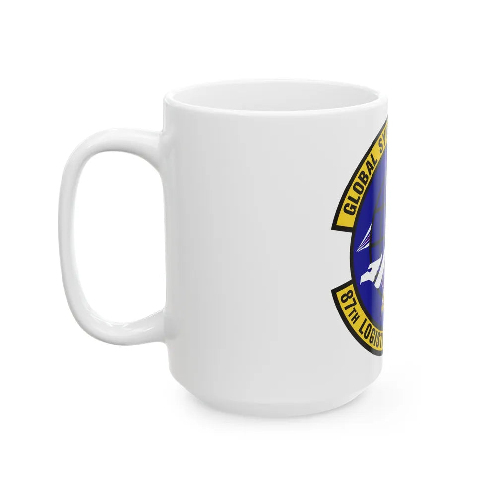 87 Logistics Readiness Squadron AMC (U.S. Air Force) White Coffee Mug-Go Mug Yourself