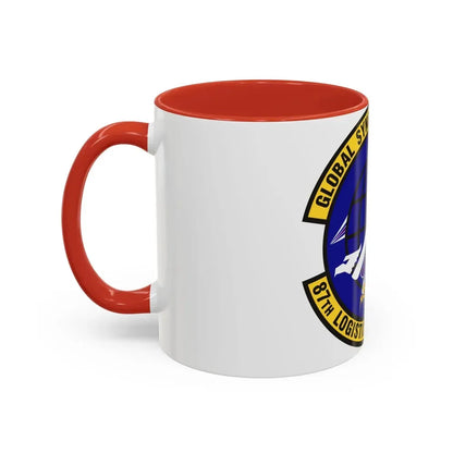 87 Logistics Readiness Squadron AMC (U.S. Air Force) Accent Coffee Mug - Go Mug Yourself