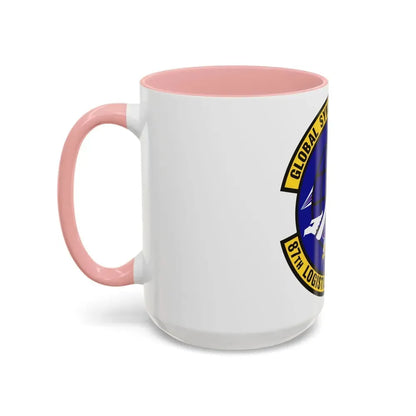 87 Logistics Readiness Squadron AMC (U.S. Air Force) Accent Coffee Mug - Go Mug Yourself