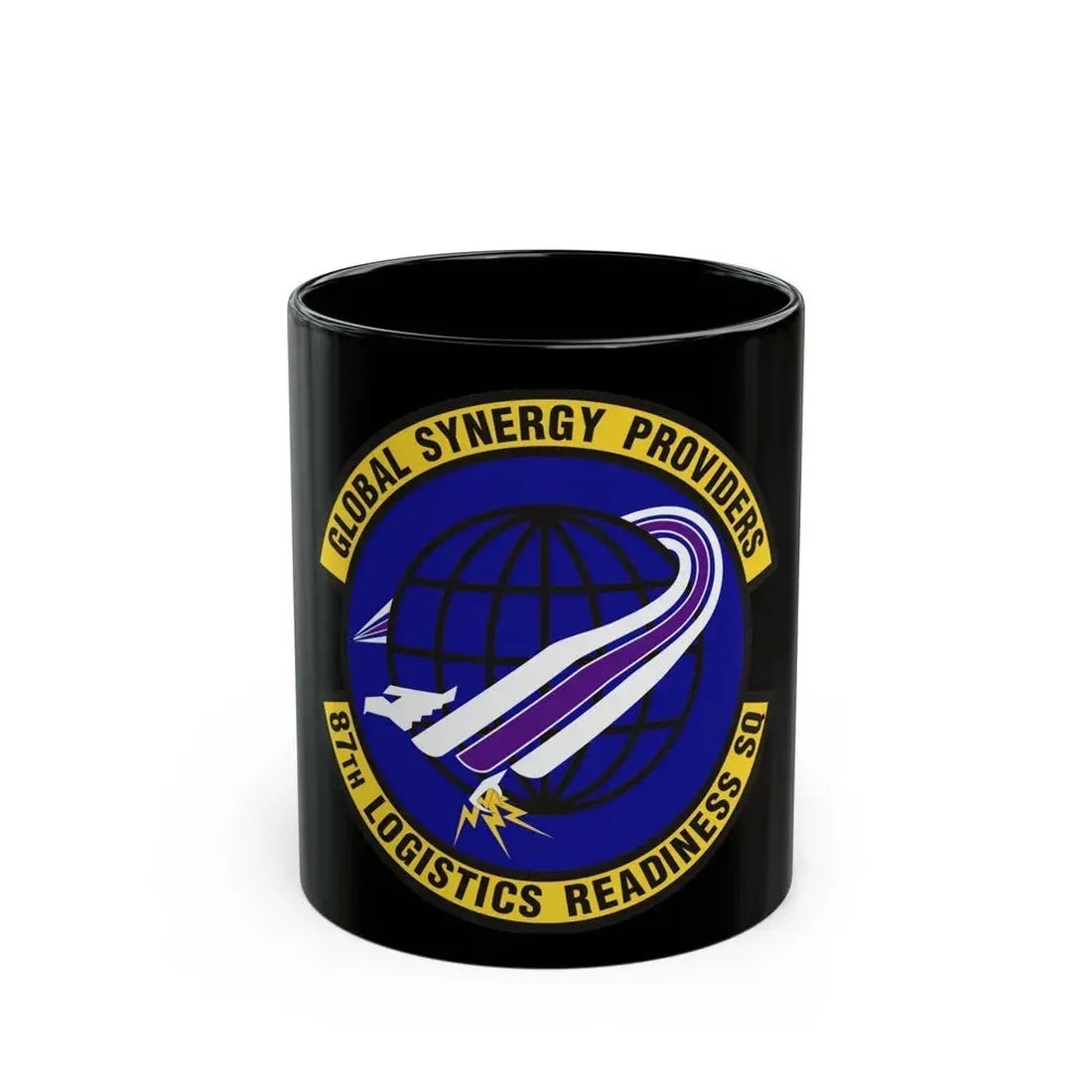 87 Logistics Readiness Squadron AMC (U.S. Air Force) Black Coffee Mug 11oz - Go Mug Yourself