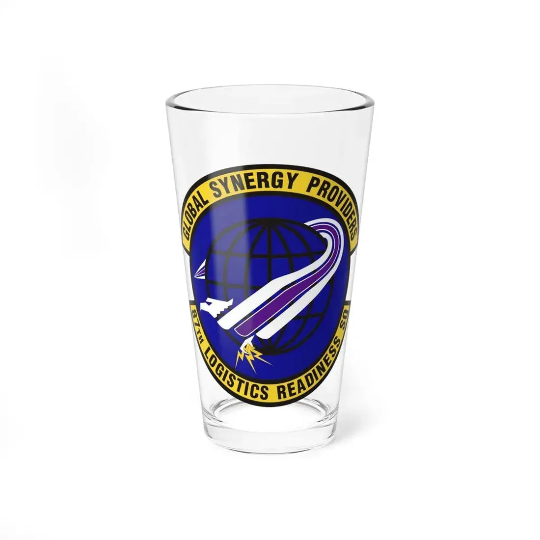 87 Logistics Readiness Squadron AMC (U.S. Air Force) Pint Glass 16oz 16oz - Go Mug Yourself