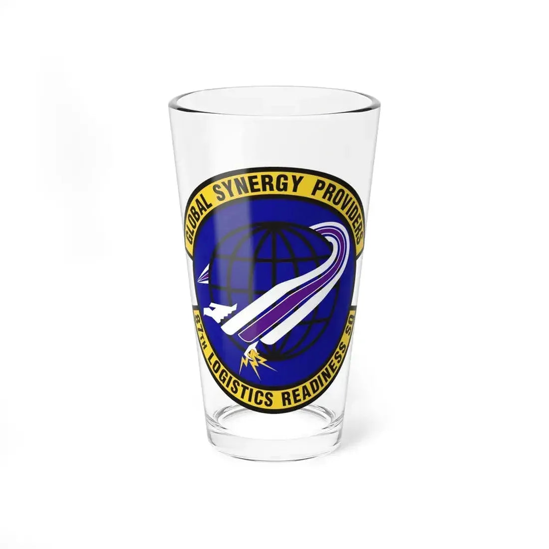 87 Logistics Readiness Squadron AMC (U.S. Air Force) Pint Glass 16oz - Go Mug Yourself