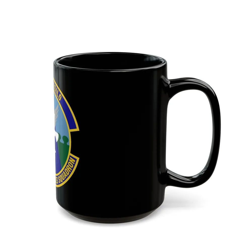 87 Security Forces Squadron AMC (U.S. Air Force) Black Coffee Mug-Go Mug Yourself