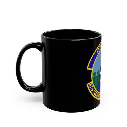 87 Security Forces Squadron AMC (U.S. Air Force) Black Coffee Mug-Go Mug Yourself