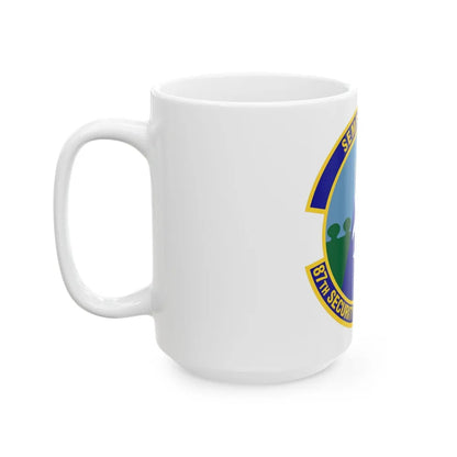 87 Security Forces Squadron AMC (U.S. Air Force) White Coffee Mug-Go Mug Yourself