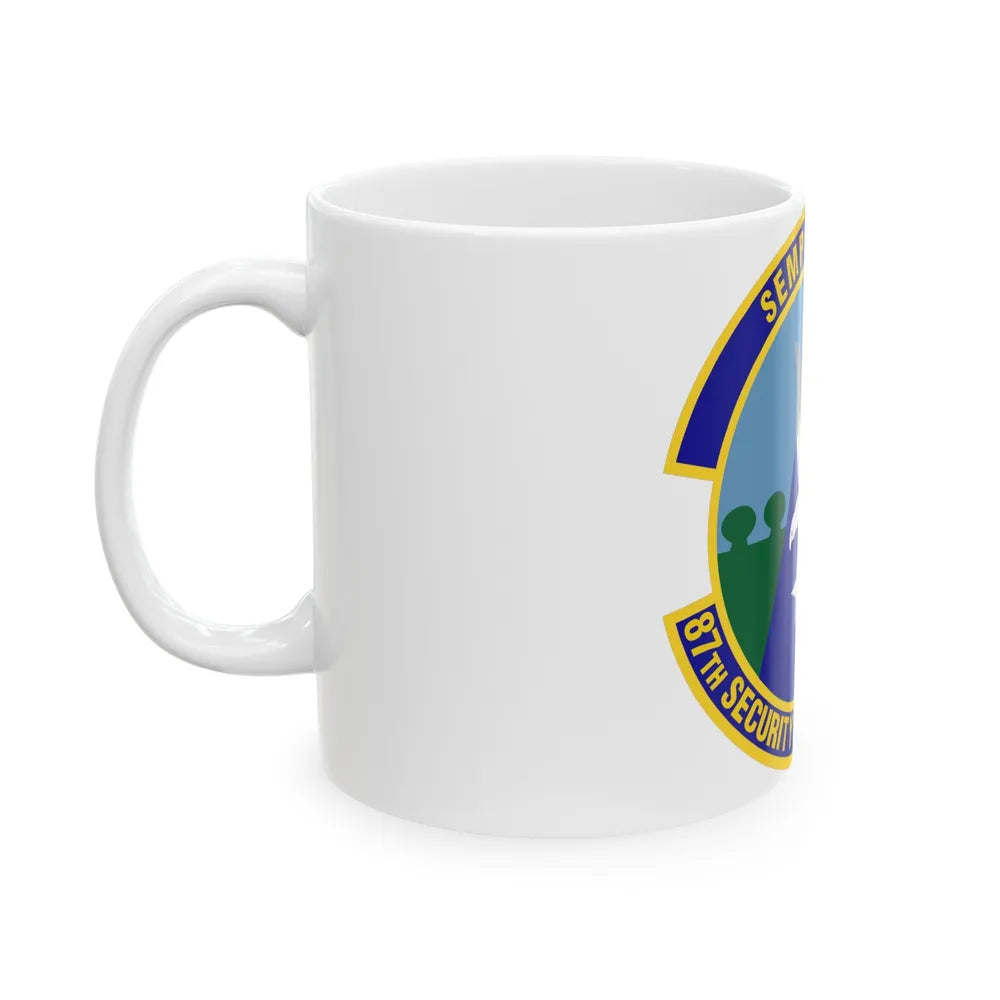 87 Security Forces Squadron AMC (U.S. Air Force) White Coffee Mug-Go Mug Yourself