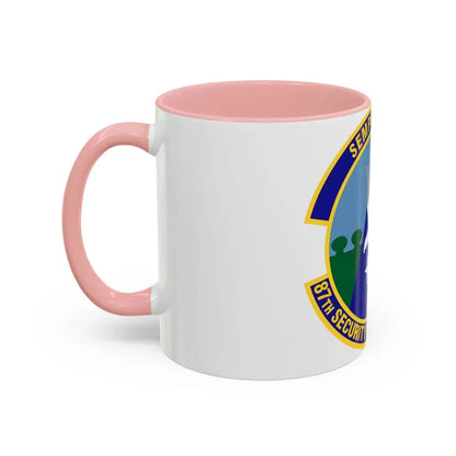 87 Security Forces Squadron AMC (U.S. Air Force) Accent Coffee Mug - Go Mug Yourself