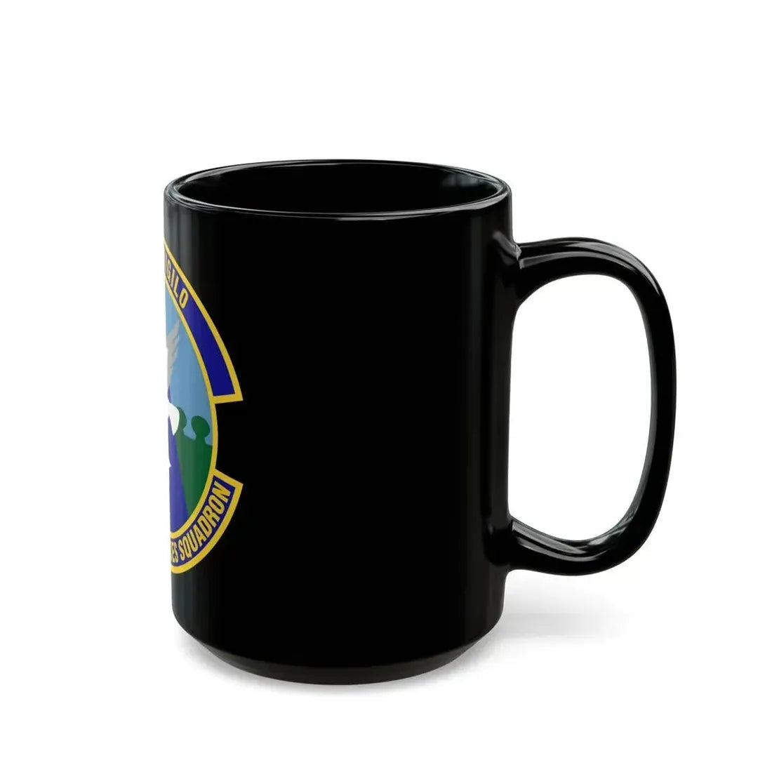87 Security Forces Squadron AMC (U.S. Air Force) Black Coffee Mug - Go Mug Yourself