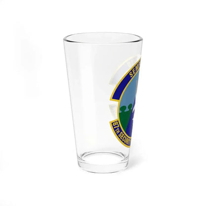 87 Security Forces Squadron AMC (U.S. Air Force) Pint Glass 16oz - Go Mug Yourself