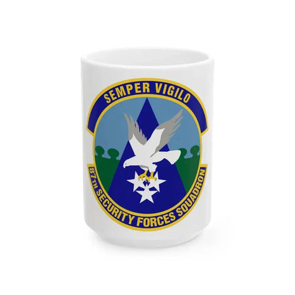 87 Security Forces Squadron AMC (U.S. Air Force) White Coffee Mug 15oz - Go Mug Yourself