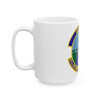 87 Security Forces Squadron AMC (U.S. Air Force) White Coffee Mug - Go Mug Yourself