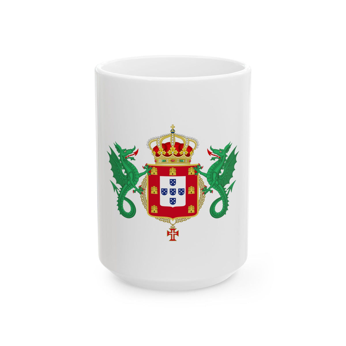 Coat of Arms of the Kingdom of Portugal 1640-1910 - White Coffee Mug