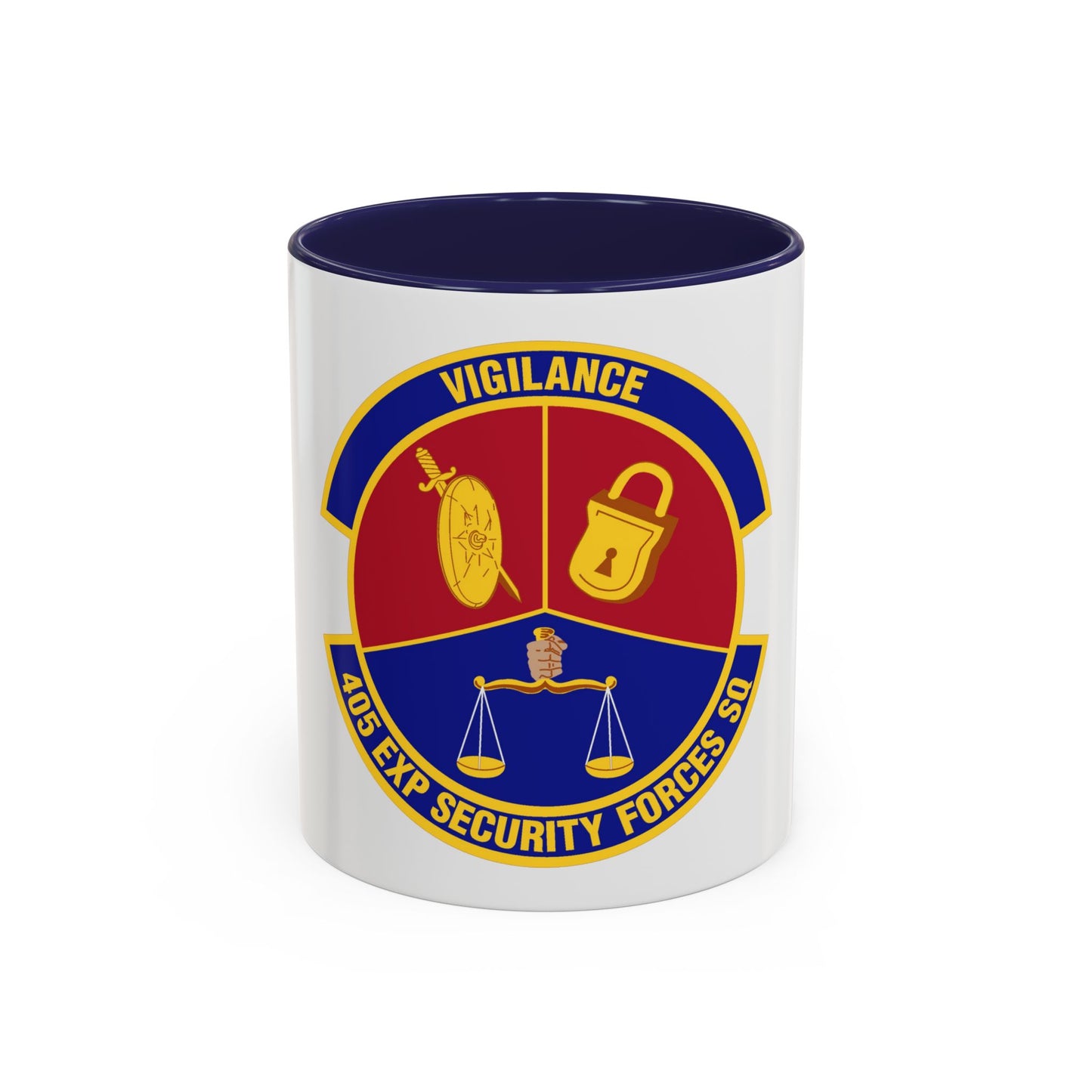 405th Expeditionary Security Forces Squadron (U.S. Air Force) Accent Coffee Mug