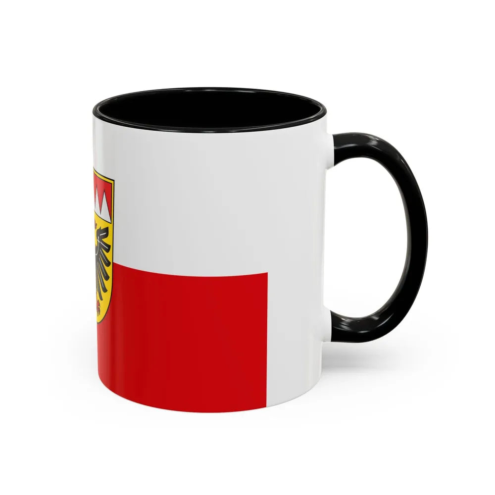 Flag of Ansbach Germany - Accent Coffee Mug-Go Mug Yourself