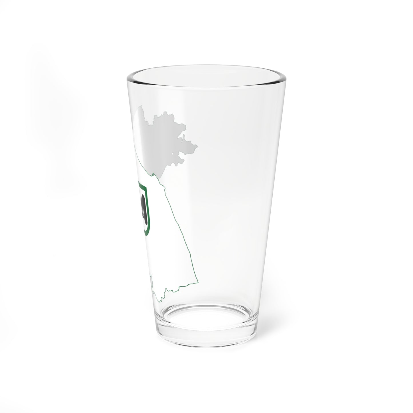 Flag map of Marche (Italy) Pint Glass 16oz