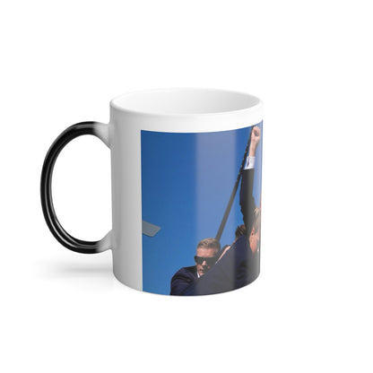 Donald Trump Shot Assasanation Attempt Bloody Ear USA - Color Changing Mug 11oz