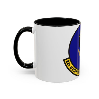 92 Maintenance Operations Squadron AMC (U.S. Air Force) Accent Coffee Mug