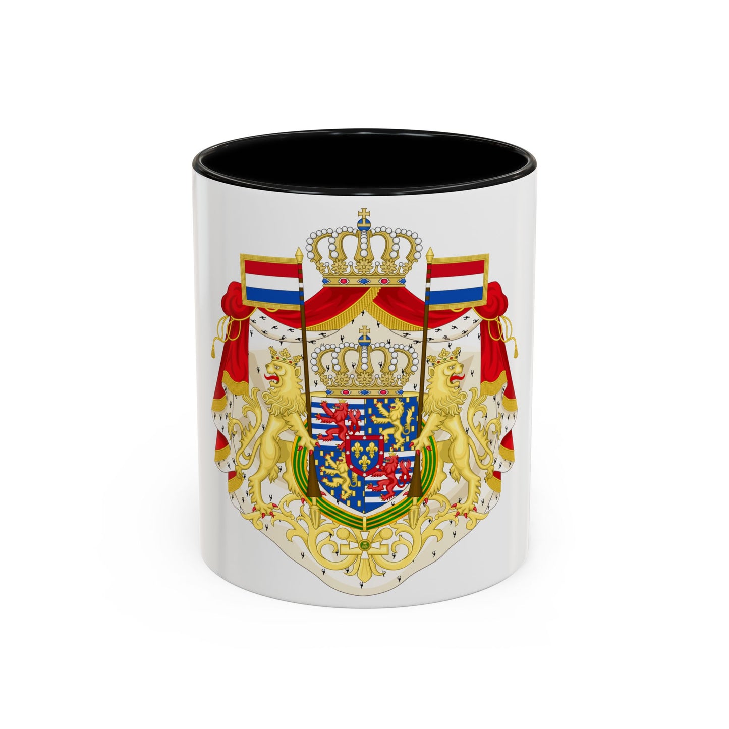 Greater coat of arms of the Grand Duke of Luxembourg (2000) - Accent Coffee Mug
