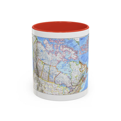 Canada (1972) (Map) Accent Coffee Mug