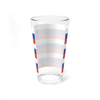Flag of Russia 9 Stripes (Russia) Pint Glass 16oz