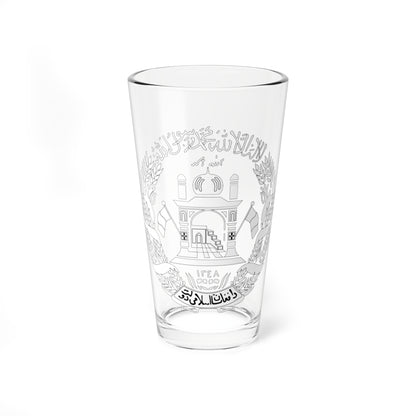 Emblem of Afghanistan 2002-2004 (Afghanistan) (Coat of Arms) Pint Glass 16oz