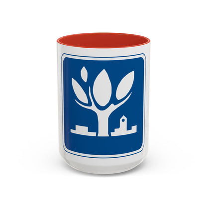 Seal of Naperville Illinois - Accent Coffee Mug