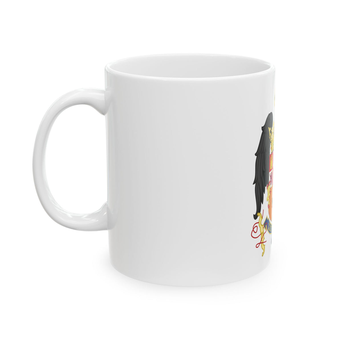 Coat of Arms of Queen Isabella of Castile (1492-1504) - White Coffee Mug