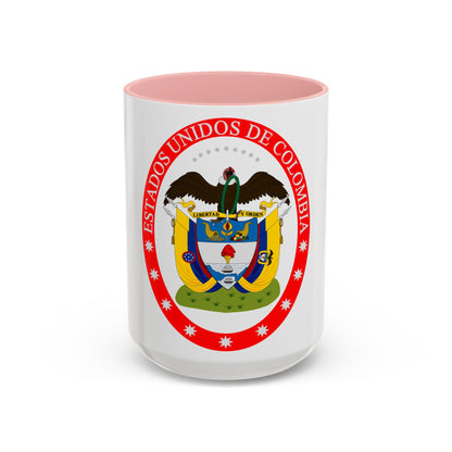 Coat of arms of the United States of Colombia - Accent Coffee Mug
