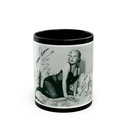 Jeanne Carmen #92 (Vintage Female Icon) Black Coffee Mug-11oz-Go Mug Yourself