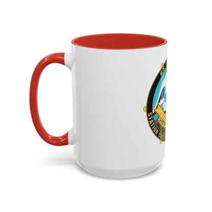 USCG Station Coos Bay (U.S. Coast Guard) Accent Coffee Mug