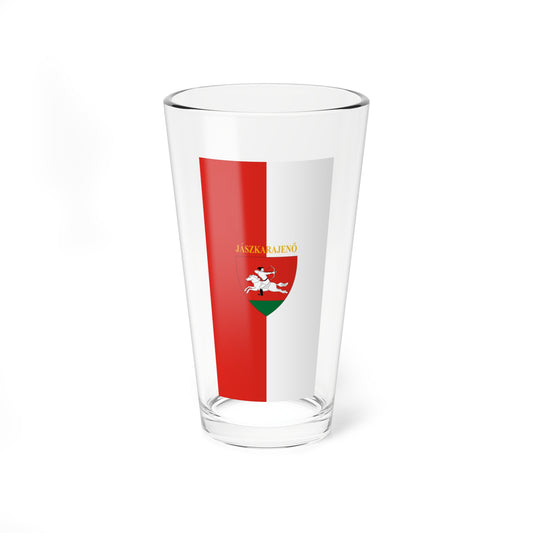 Flag of Jaszkarajeno vertical (Hungary) Pint Glass 16oz