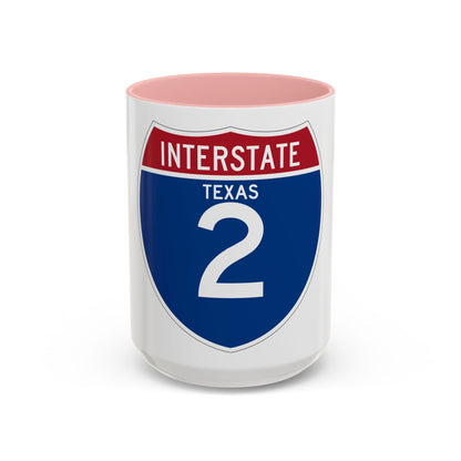 Interstate 2 (U.S. Highways) Accent Coffee Mug