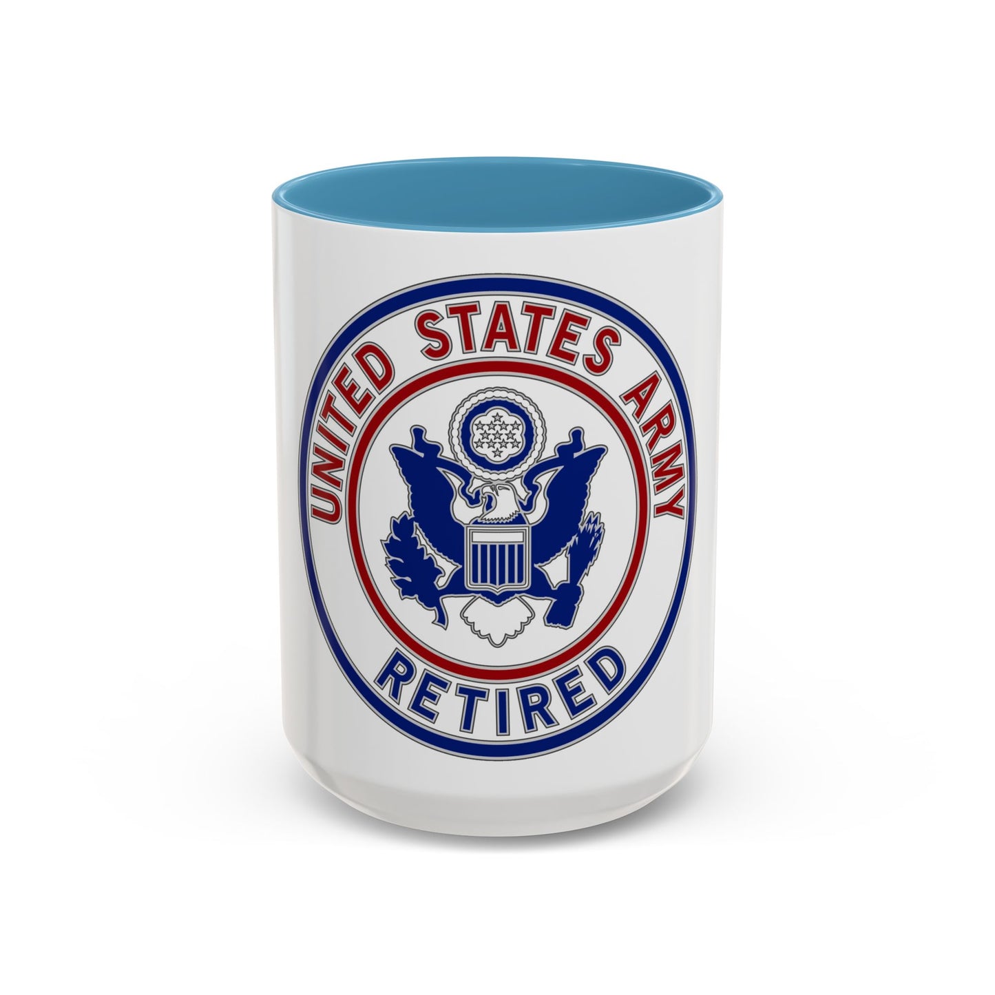 Retired Service Identification Badge 2 (U.S. Army) Accent Coffee Mug