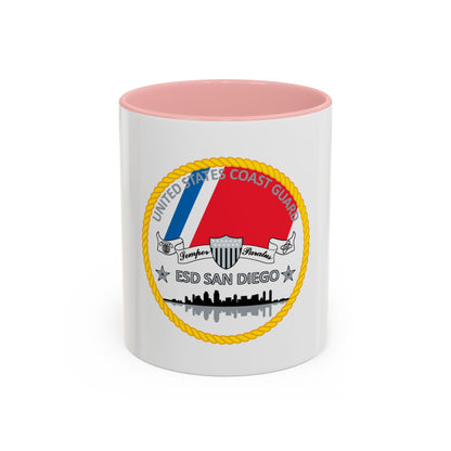 USCG ESD San Diego (U.S. Coast Guard) Accent Coffee Mug
