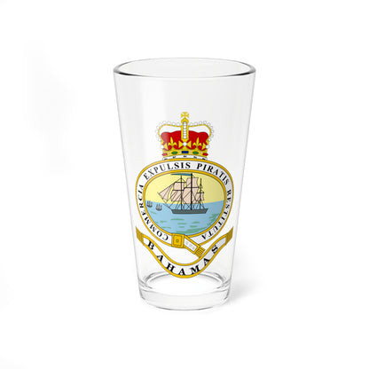 Emblem of the Bahamas 1869-1904 1953-1964 (Bahamas) (Coat of Arms) Pint Glass 16oz