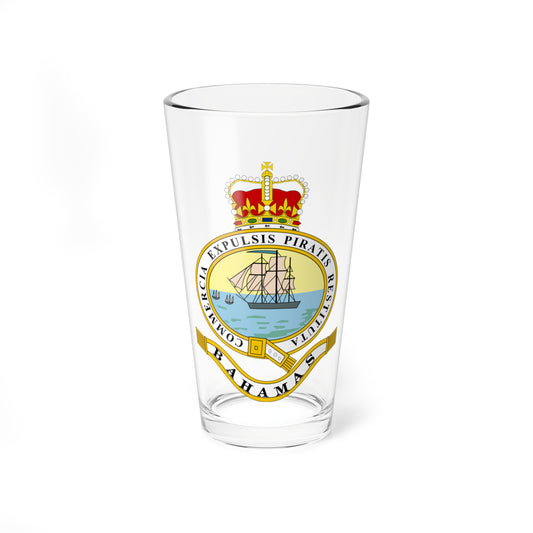 Emblem of the Bahamas 1869-1904 1953-1964 (Bahamas) (Coat of Arms) Pint Glass 16oz