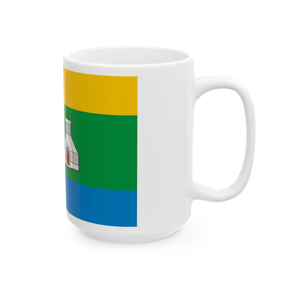 Flag of Yekaterinburg Russia - White Coffee Mug-Go Mug Yourself