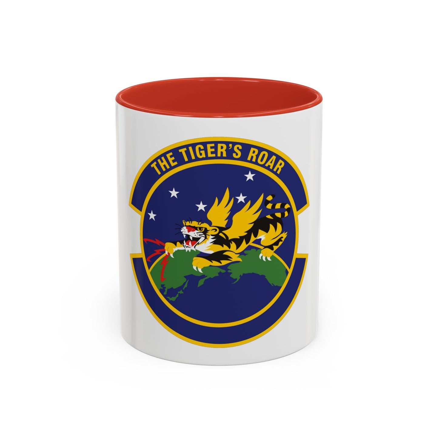 614 Air and Space Communications Squadron AFSPC (U.S. Air Force) Accent Coffee Mug