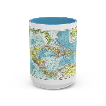 Central America (1913) (Map) Accent Coffee Mug