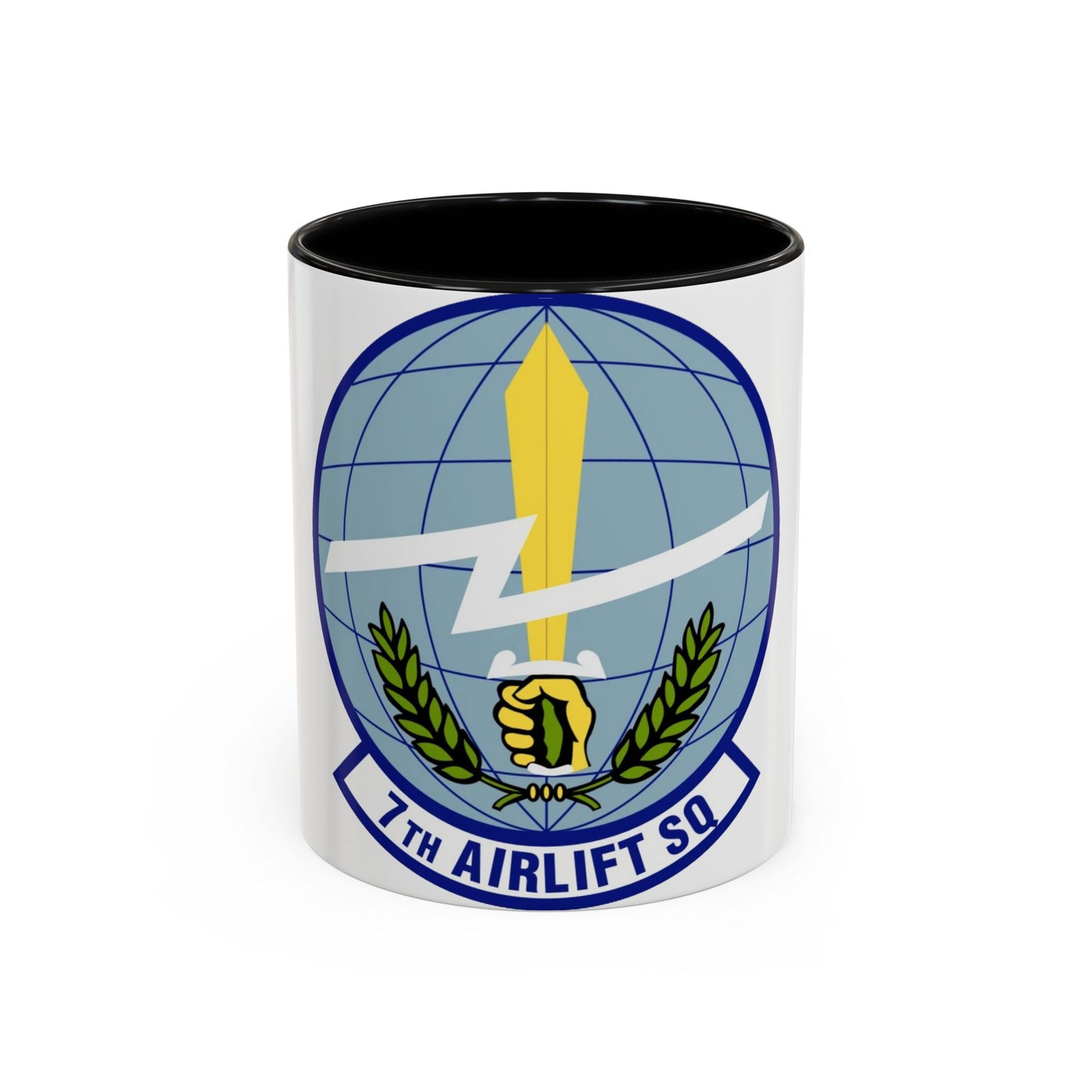 7th Airlift Squadron (U.S. Air Force) Accent Coffee Mug