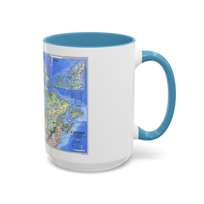 Canada (1985) (Map) Accent Coffee Mug
