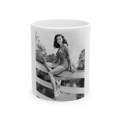 Elaine Stewart #178 (Vintage Female Icon) White Coffee Mug-11oz-Go Mug Yourself