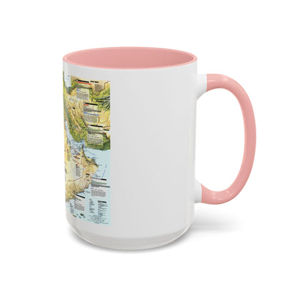 Middle East - States in Turmoil (1991) (Map) Accent Coffee Mug