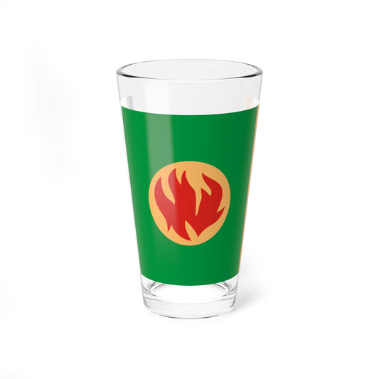 Flag of Pikalyovo Leningrad oblast (Russia) Pint Glass 16oz