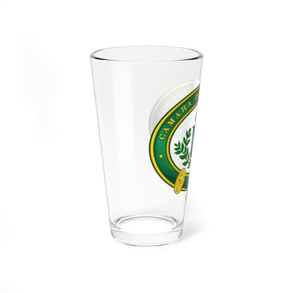 Seal of the Chamber of Deputies of Empire of Brazil (Brazil) (Coat of Arms) Pint Glass 16oz