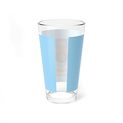 Flag of Felsopakony variant (Hungary) Pint Glass 16oz